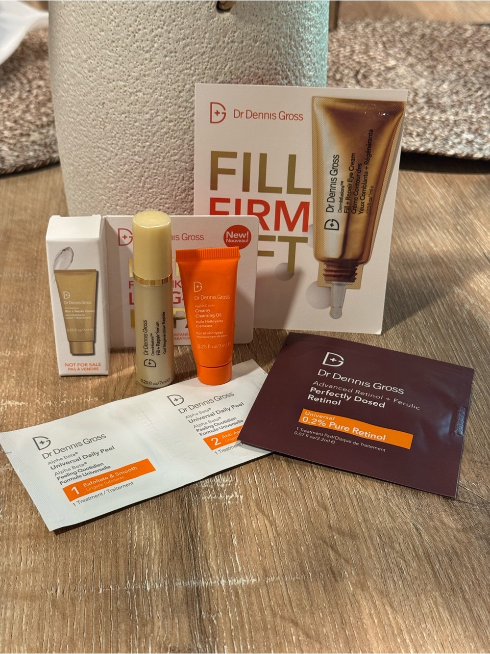 Dr. Dennis Gross travel size skincare